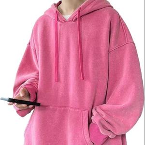 เสื้อฮู้ดถักทรงโอเวอร์ไซส์แบบยูนิเซ็กซ์ ทรงหลวมสำหรับผู้หญิง รับสกรีนโลโก้แบรนด์ หมึกเป็นมิตรกับสิ่งแวดล้อม กันน้ำ มีทุกขนาด ผลิตในสหรัฐอเมริกา - Product Image 1