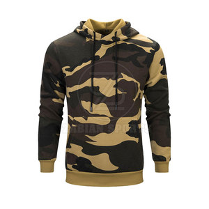 Sweat à capuche décontracté pour homme en motif de camouflage classique pour un usage quotidien Sweat à capuche léger de camouflage pour homme avec capuche réglable - Product Image 1