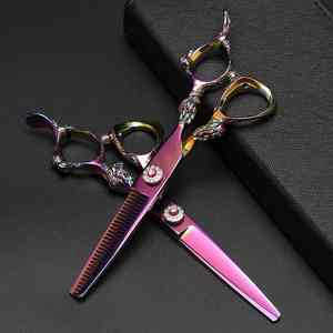 Tijeras profesionales para corte de pelo de peluquero, la mejor calidad, tijeras para adelgazamiento del cabello y borde de la maquinilla de afeitar, tijeras de afeitar para peluquería - Product Image 2