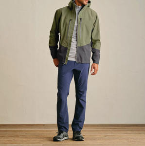 Chaqueta Softshell de invierno personalizada para hombre, cortavientos impermeable transpirable, decoración de piel, estampado de pesca, estilo informal, cremallera de punto - Product Image 4