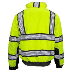 Chaqueta de Seguridad Profesional Resistente al Viento, Impermeable, con Forro Térmico para Clima Frío, Alta Visibilidad, Reflectante, de Poliéster - Product Image 2