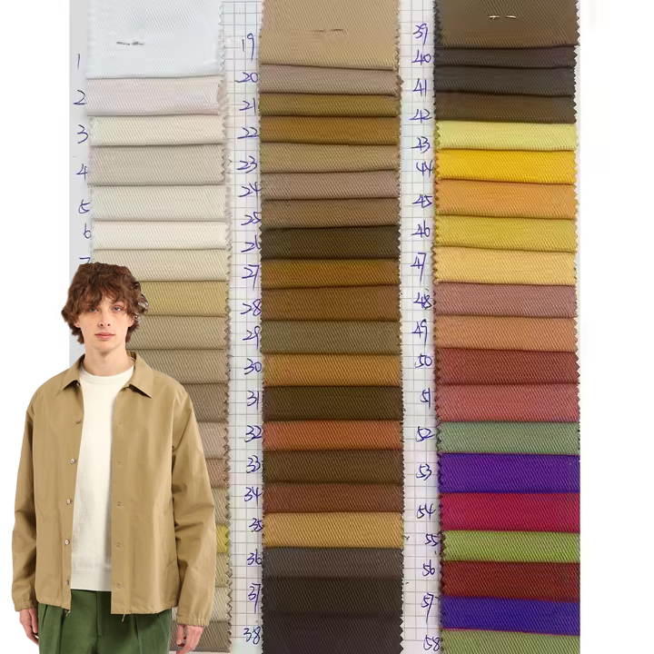 Оптовая продажа, 10856 220gsm, хаки, Чино, хлопковая тваревая ткань, текстильная 100%, хлопчатобумажная ткань для мужских рубашек, одежда