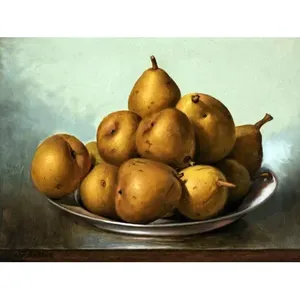 Nature morte avec poires Accent carrelage mural 8x6 cuisine salle de bain dosseret peintures murales à des fins décoratives - Product Image 1