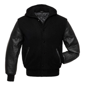 Veste de baseball réversible imperméable pour homme, style universitaire, avec logo personnalisé, patch, et lettrage, 100% coton, vente en gros - Product Image 1
