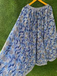 Costumes de danse Bollywood vêtements de danse faits à la main Boho Hippie jupe pleine évasée indienne lehenga jupe ethnique vêtements d'été couverture de plage - Product Image 5