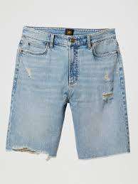 Shorts de Mezclilla de Poliéster/Algodón con Acabado Lavado a la Piedra y Estilo Sexy para Hombre - Product Image 4