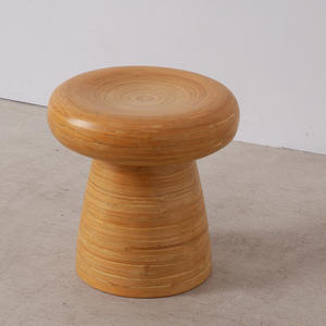 Silla de taburete en forma de hongo de nuevo diseño hecha de bambú en espiral natural sillas decorativas más vendidas a la venta - Product Image 4