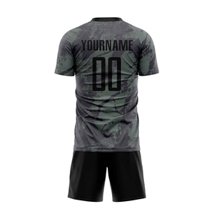 100% poliéster sublimación deporte fútbol Jersey asequible al por mayor hombres equipo de fútbol conjunto - Product Image 5