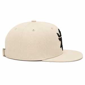 Casquette Snapback à 5 panneaux personnalisée avec visière plate et broderie 3D en relief – Casquette Snapback à visière plate 5 panneaux de haute qualité, broderie personnalisée - Product Image 3