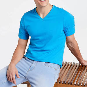 T-shirt à manches courtes pour homme, col rond, anti-boulochage, en coton/polyester, respirant, doux et confortable, disponible en OEM, haute qualité - Product Image 3