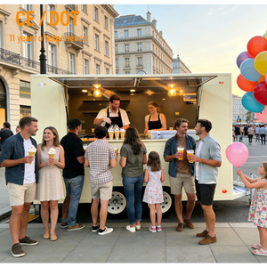 Remolque de Comida 3M para Helados y Smoothies con Gran Ventana de Vidrio |   Fregadero de 3 Compartimentos USA |   Máquina de Hielo |   Negocio de <span class=keywords><strong>Playa</strong></span> con Alto Retorno de la Inversión - Product Image 5