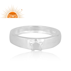 Anillo de banda simple de Plata de Ley 925 fina superventas, joyería personalizada para mujer, regalo para ella - Product Image 2