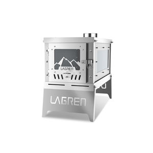 Estufa portátil de doble combustión GGUBUS con paneles extraíbles, pozo de fuego compacto para acampar para barbacoa de hoguera y uso de cocina de carbón - Product Image 4