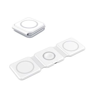 Stazione di ricarica pieghevole magnetica Wireless veloce 3-in-1 per la ricarica portatile Apple Stati - Product Image 2