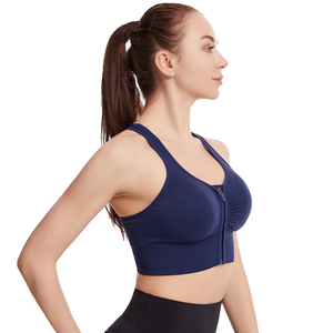 Sujetador Deportivo de Yoga sin Costuras, de Alto Impacto, a Prueba de Golpes, Fruncido, Cómodo, Transpirable, para Entrenamiento, Fitness, Yoga, Talla Grande - Product Image 6