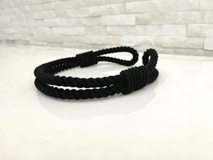 Retenue de rideau-Décoration de fenêtre-Attache de rideau en corde de coton noir - Product Image 3