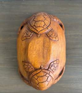 Hand Carved <b>Turtle</b> Fruit Bowl <b>Turtle</b> handmade handcrafted sheesham indian wooden fruit bowl - Product Image 4