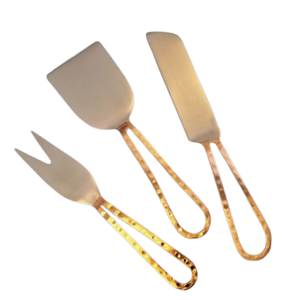 Juego de queso con mango de Metal negro Chapado en plata, acabado antiguo, real, hecho a mano, uso de cocina para el hogar, juego de queso - Product Image 4