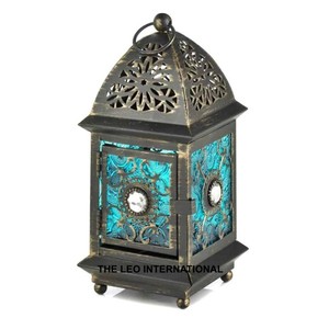 Clear Glass Iron Metal <b>Hanging</b> <b>Light</b> for Home Balcony Office <b>Outdoor</b> Tabletop Centerpiece Decorative Lantern - Product Image 2