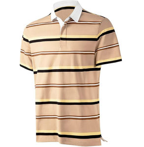 Polo de fitness décontracté pour hommes, tissu tricoté 100% coton, séchage rapide, confortable et extensible, grande taille, vente en gros - Product Image 6