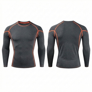 Camiseta de Compresión de Manga Larga para Hombre, Personalizada OEM ODM, para MMA BJJ, con Estampado por Sublimación, Ropa de Entrenamiento de Grappling - Product Image 6