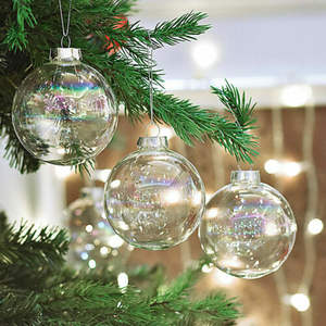 Boule suspendue en verre de luxe de qualité, meilleure conception, décorations de noël, boules en verre, décoration de fête et de jardin - Product Image 5