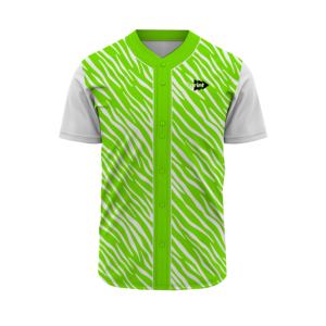 Chemise de baseball à imprimé floral brillant avec broderie personnalisée uniforme de sport bon marché vente en gros - Product Image 3