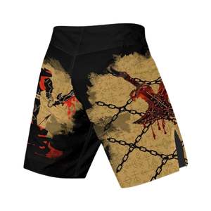 กางเกงขาสั้น MMA กางเกงขาสั้นผ้ายืดระบายอากาศได้ดีน้ำหนักเบามีช่องด้านข้างแห้งเร็ว - Product Image 3