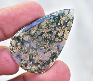 หินโมราโมรา Cabochon-Moss,พลอยโมราทรงหลวมสำหรับแหวน - Product Image 4