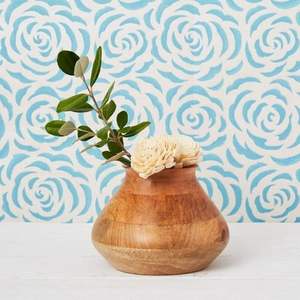 Jarrón de Piso de Madera Hecho a Mano con Diseño Moderno, Contenedor Decorativo para Interiores Artísticos y Estudios - Product Image 3