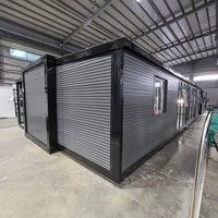 Maison modulaire préfabriquée certifiée 70m² et 100m² en acier, maison modulaire chinoise pour chantier de construction