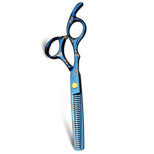 Tijeras profesionales para adelgazar el cabello, tijeras de adelgazamiento para corte de cabello de Color titanio azul de 6,5 pulgadas para belleza - Product Image 5