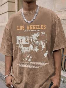 DTG เสื้อพิมพ์ลายสำหรับผู้ชายขนาดใหญ่กว่าปกติเสื้อยืดผ้าฝ้าย100% ไหล่ตกไหล่สำหรับ2025 - Product Image 2