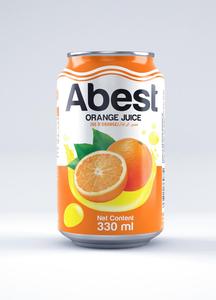 Abest alta calidad-100% jugo de naranja orgánico natural-Low-Carb en lata 330ml al por mayor a granel de Vietnam - Product Image 2