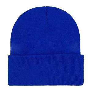 Haute qualité vente chaude femmes hommes couleur unie Beanie personnalisé teint broderie Logo acrylique blanc plaine tricoté chaud hiver chapeaux - Product Image 3