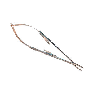 Castroviejo redondo con soporte de aguja de captura para instrumentos quirúrgicos de microcirugía, tijeras, soporte de aguja, instrumentos quirúrgicos - Product Image 4