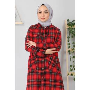 เสื้อโค้ทลายสก็อตติดกระดุมแบบเรียบร้อย แจ็คเก็ต และเทรนช์โค้ท - Product Image 2