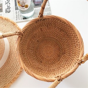Panier de fleurs avec poignée pour cadeau de fruits, décor de table, vente en gros, paniers en rotin faits à la main de meilleure qualité - Product Image 5