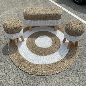 Alfombra de algas marinas naturales Alfombra redonda de piso de rafia para sala de estar Dormitorio Producido por Eco Farmie Export Co LTD en Vietnam - Product Image 5