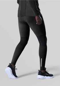 Pantalons de compression d'entraînement à séchage rapide pour hommes avec taille élastique, collants respirants de performance pour la course à pied et le fitness - Product Image 2