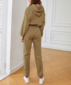 Vente en Gros de Vêtements pour Femmes de Couleur Unie Ensemble de Débardeurs Décontractés Ensemble de Pantalons de Deux Pièces - Product Image 6