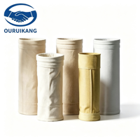 Sac filtrant P84 résistant aux hautes températures, haute efficacité, pour filtration en sacs de dépoussiéreur industriel, 240 continu