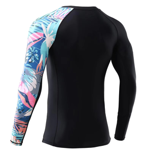 Chemises de compression personnalisées unisexes sublimées pour la gym, manches longues, rashguard BJJ MMA avec logo personnalisé, tissu à manches courtes - Product Image 4