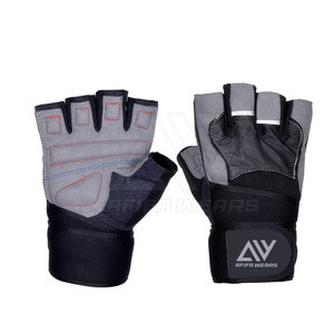 Guantes Deportivos AFIFA WEARS AW-4114 con Logotipo Personalizado, de Cuero Transpirable de Alta Calidad, Antideslizantes e Impermeables para Levantamiento de Pesas - Product Image 1