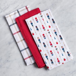 Multi-functional Printed cotton household kitchen dishcloth thickened Multi purpose Microfiber Strong absorbent Factory Supply - Product Image 2
