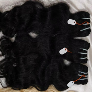 One Donor Virgin Human Raw Hair.No Compromise for Hair Quality.virgin Indian Remy Deep Wave Natural Human Hair Weaving India. - Product Image 5
