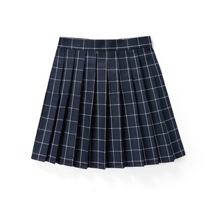 Nouveau Harajuku Preppy Mini a-ligne taille haute jupe plissée pour femmes filles japonais école uniforme inspiré été coton soie - Product Image 5