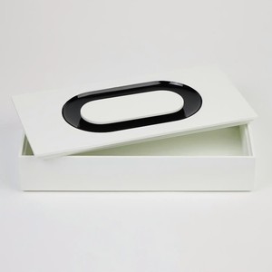 White and Black Monochrome Decorative Box Handmade Modern Organizer, Minimalist Storage Box for Luxury Home or Gift - Product Image 2