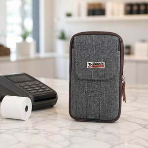 Sac de ceinture pour téléphone en toile pour homme, pochette multifonctionnelle horizontale et verticale, sac banane - Product Image 3