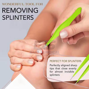 Pinzas de Cejas de Acero Inoxidable de Alta Calidad con Logotipo Personalizado, Punta Puntiaguda para una Depilación Precisa, Salones de Belleza, Uso Personal - Product Image 4